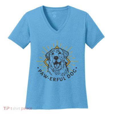Pawerful Dog Women's V-Neck T-Shirt