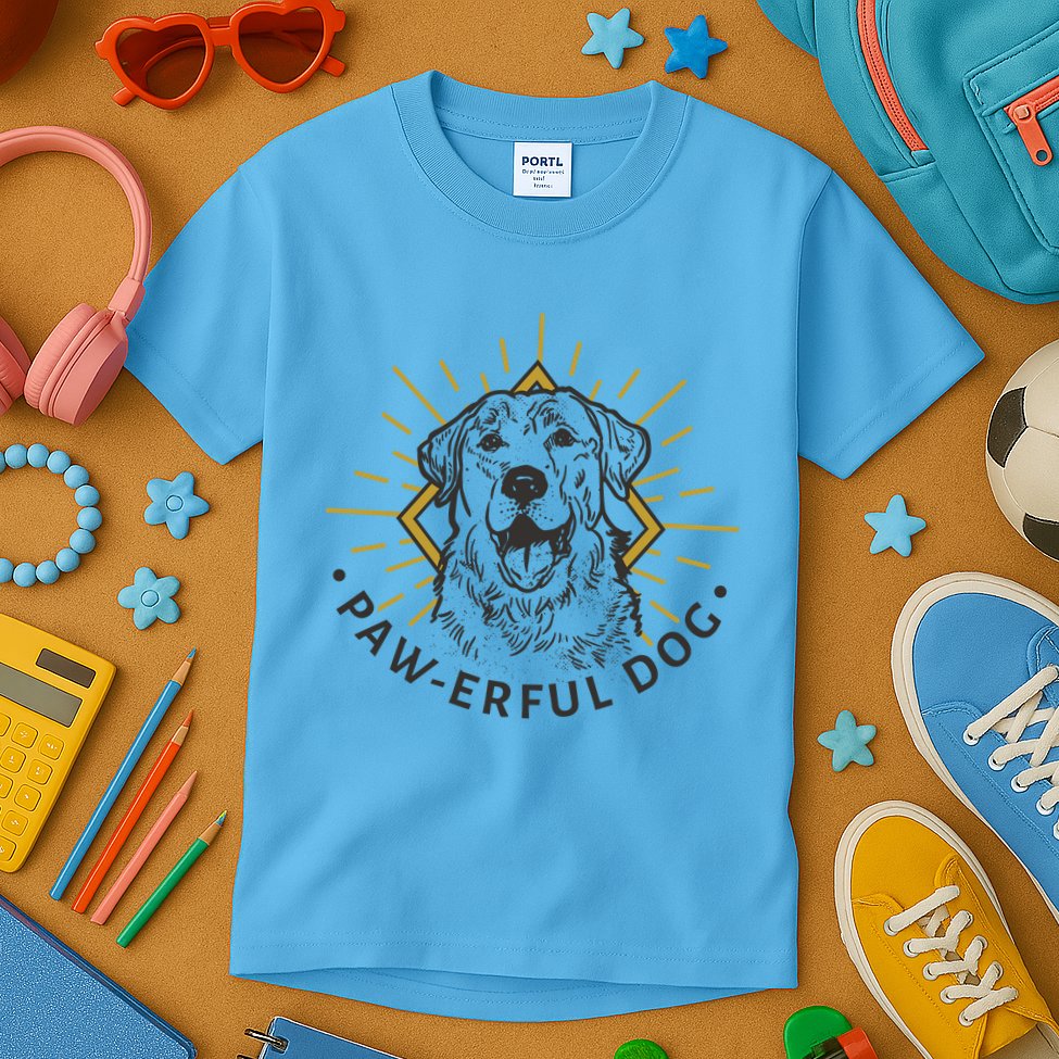 Pawerful Dog Kids T-Shirt
