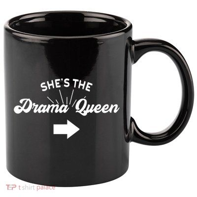 Princess Drama Queen Matching Sister Bff Mom Best Friend Gift 11oz C Handle Ceramic Mug