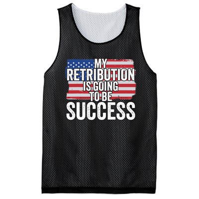 President Debate Quote My Retribution Is Going To Be Success Mesh Reversible Basketball Jersey Tank