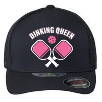 PicklebalI Dinking Queen Wo Pickleball Player Flexfit Unipanel Trucker Cap