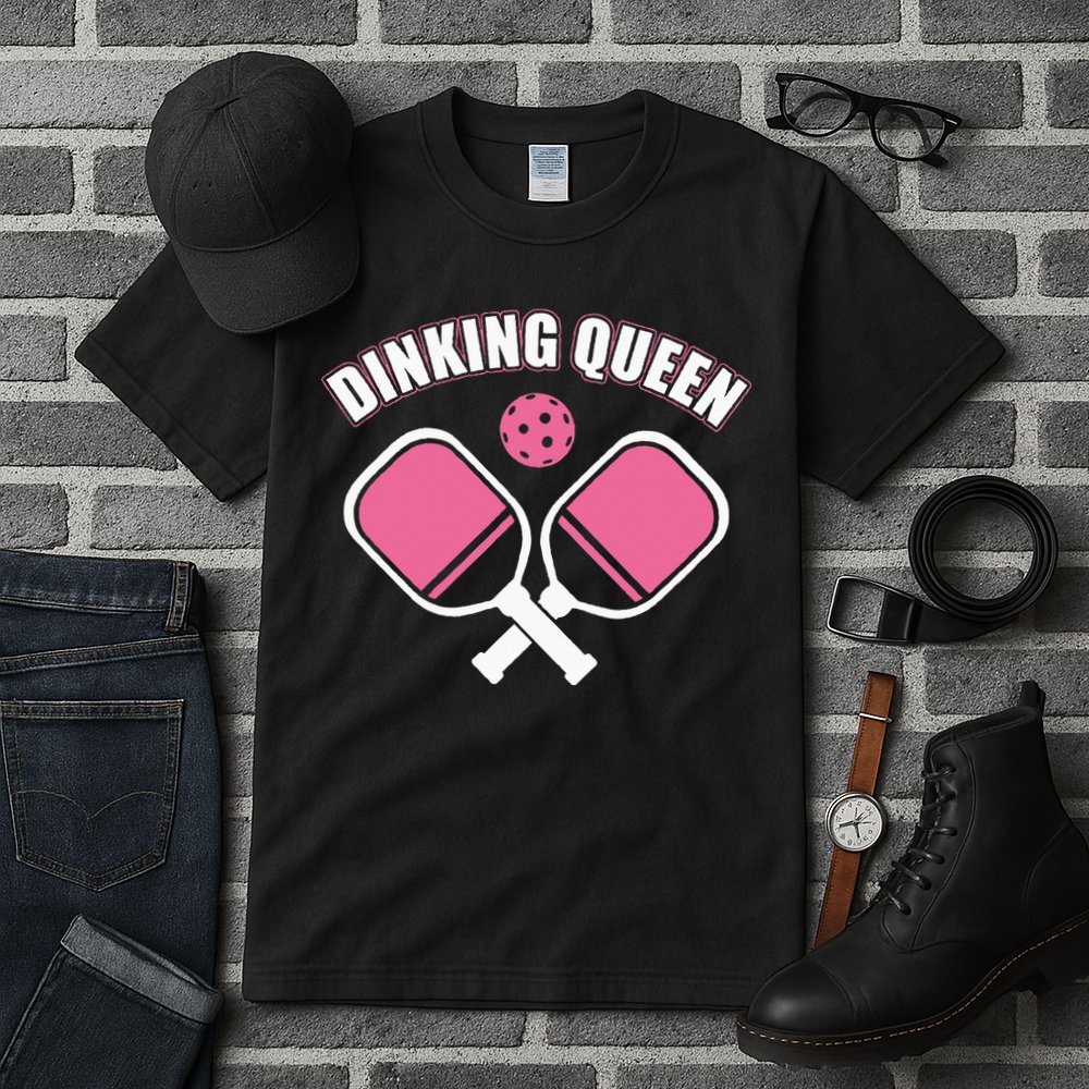 PicklebalI Dinking Queen Wo Pickleball Player Tall T-Shirt
