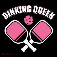 PicklebalI Dinking Queen Wo Pickleball Player Button