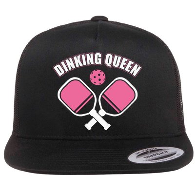 PicklebalI Dinking Queen Wo Pickleball Player Flatbill Hat