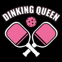 PicklebalI Dinking Queen Wo Pickleball Player Youth Performance Sprint T-Shirt