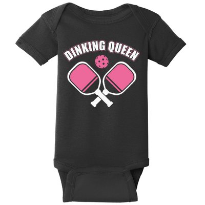 PicklebalI Dinking Queen Wo Pickleball Player Baby Bodysuit