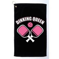 PicklebalI Dinking Queen Wo Pickleball Player Golf Towel