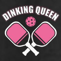 PicklebalI Dinking Queen Wo Pickleball Player Golf Towel