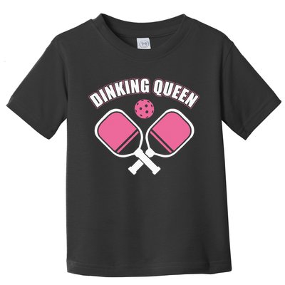 PicklebalI Dinking Queen Wo Pickleball Player Toddler T-Shirt