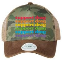 Pro Drag Queen Top LGBTQ Rights Support Drag Is Not A Crime Legacy Tie Dye Trucker Hat