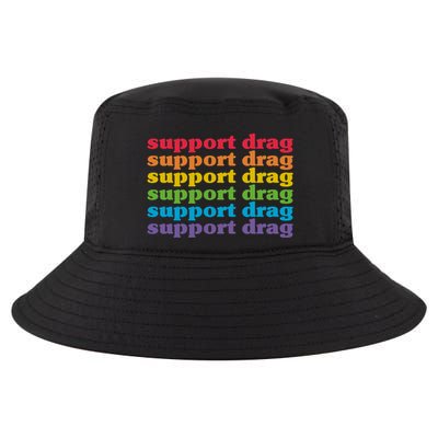 Pro Drag Queen Top LGBTQ Rights Support Drag Is Not A Crime Cool Comfort Performance Bucket Hat