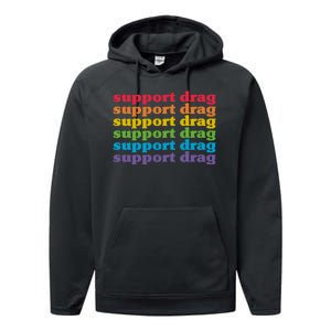 Pro Drag Queen Top LGBTQ Rights Support Drag Is Not A Crime Performance Fleece Hoodie