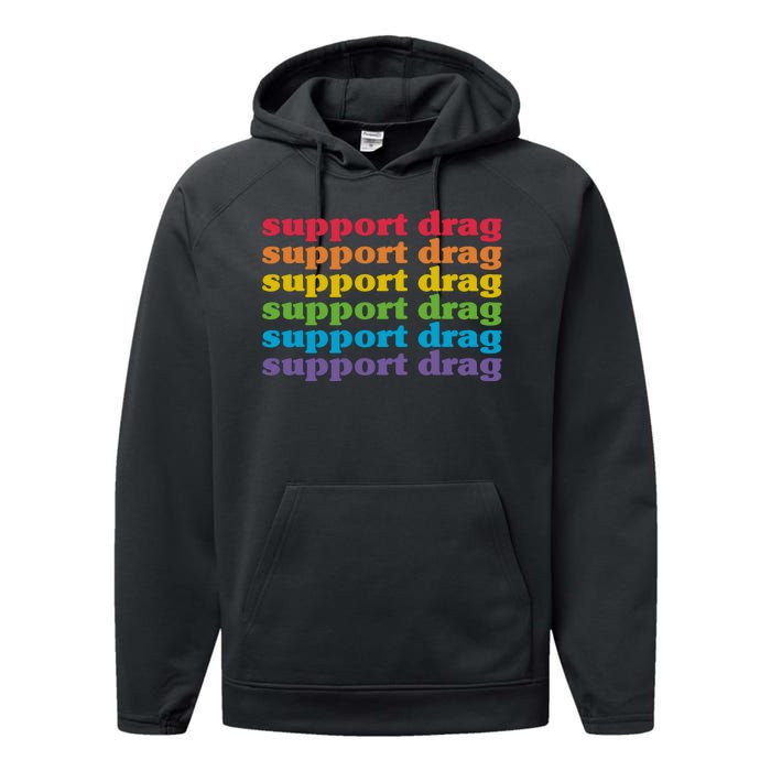 Pro Drag Queen Top LGBTQ Rights Support Drag Is Not A Crime Performance Fleece Hoodie