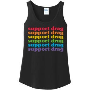 Pro Drag Queen Top LGBTQ Rights Support Drag Is Not A Crime Ladies Essential Tank