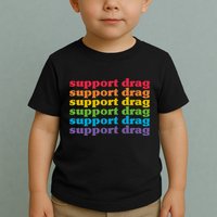 Pro Drag Queen Top LGBTQ Rights Support Drag Is Not A Crime Toddler T-Shirt