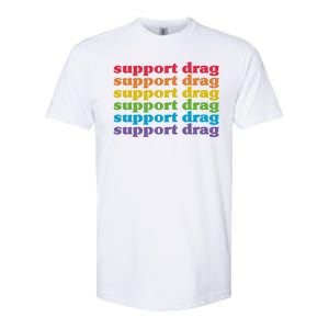 Pro Drag Queen Top LGBTQ Rights Support Drag Is Not A Crime Softstyle CVC T-Shirt