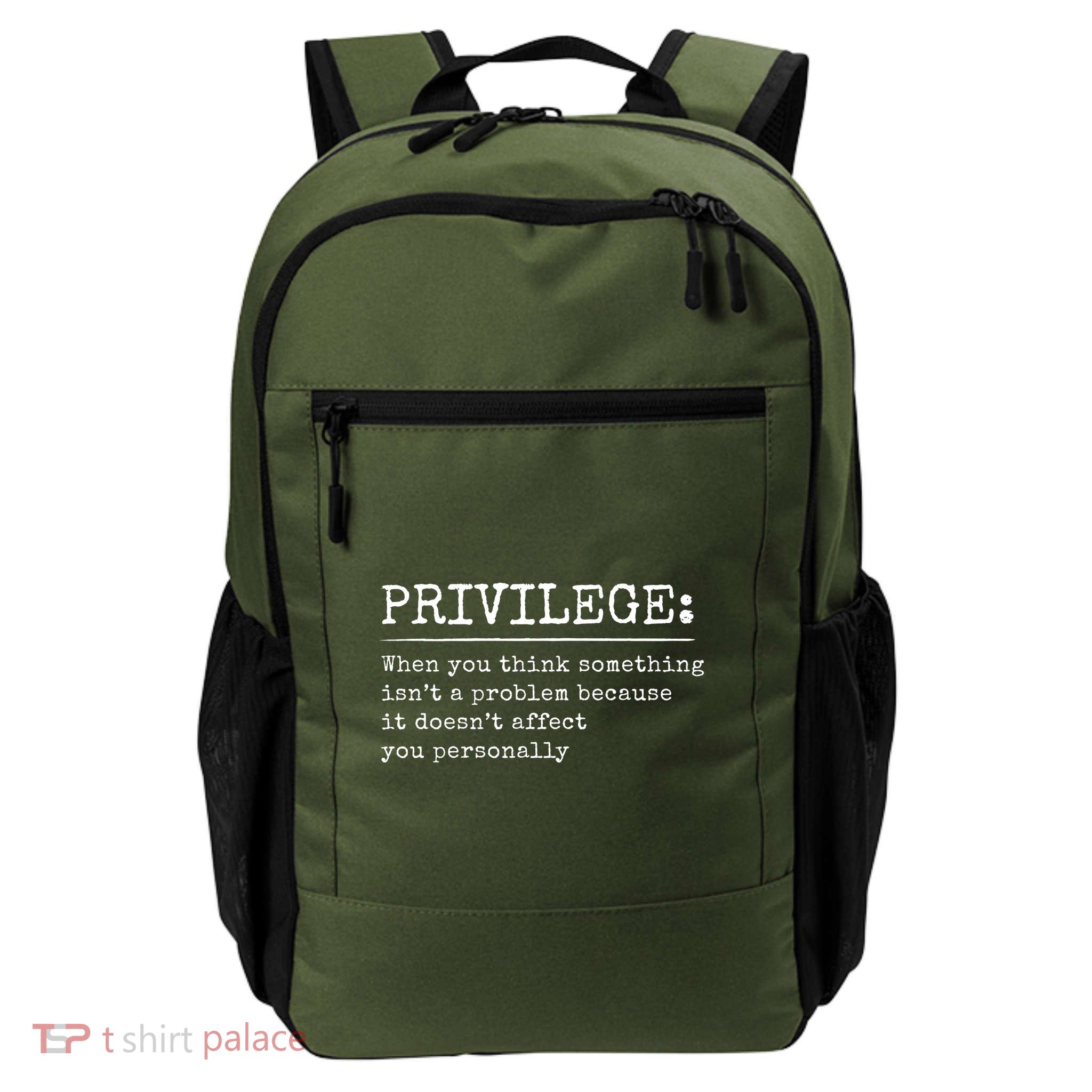 Privilege Definition Quote Daily Commute Backpack