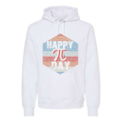 Pi Day Retro Vintage March 14th Happy Pi Day 3.14 Pi Premium Hoodie