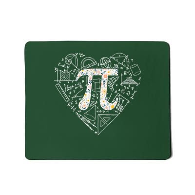 Pi Day Retro Floral Pi Teacher Math Mathematics Happy Pi Day Mousepad