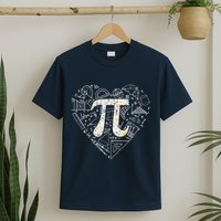 Pi Day Retro Floral Pi Teacher Math Mathematics Happy Pi Day T-Shirt