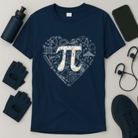 Pi Day Retro Floral Pi Teacher Math Mathematics Happy Pi Day T-Shirt