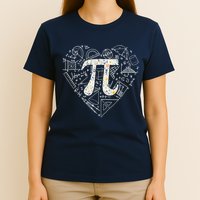 Pi Day Retro Floral Pi Teacher Math Mathematics Happy Pi Day T-Shirt