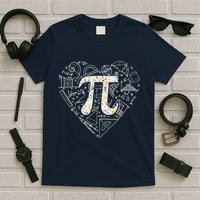 Pi Day Retro Floral Pi Teacher Math Mathematics Happy Pi Day T-Shirt
