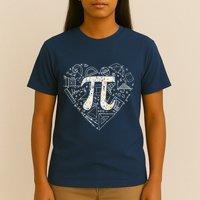 Pi Day Retro Floral Pi Teacher Math Mathematics Happy Pi Day T-Shirt