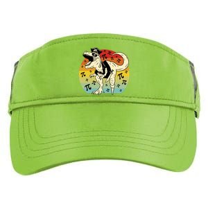 Pirate Dinosaur Retro Sunset Pi Day Adult Drive Performance Visor