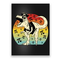 Pirate Dinosaur Retro Sunset Pi Day Poster