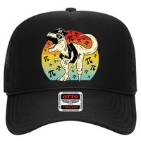 Pirate Dinosaur Retro Sunset Pi Day Trucker Hat