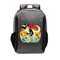 Pirate Dinosaur Retro Sunset Pi Day Vector Backpack