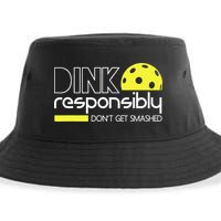 Pickleball Dink Responsibly Don't Get Smashed Sustainable Bucket Hat