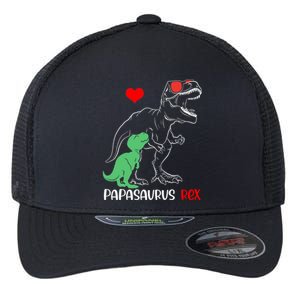 Papasaurus Daddy Rex Autism Awareness Proud Dad Cute Gift Flexfit Unipanel Trucker Cap