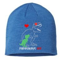 Papasaurus Daddy Rex Autism Awareness Proud Dad Cute Gift Sustainable Beanie