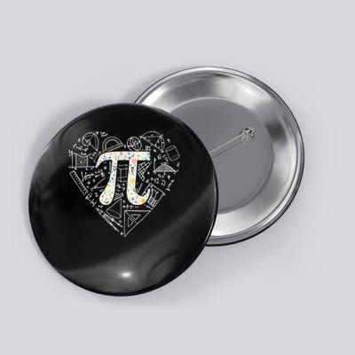 Pi Day Retro Floral Pi Teacher Math Mathematics Happy Pi Day Button