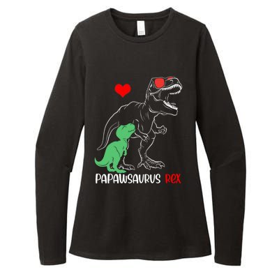 Papawsaurus Daddy Rex Autism Awareness Proud Dad Gift Womens CVC Long Sleeve Shirt