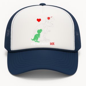 Papawsaurus Daddy Rex Autism Awareness Proud Dad Gift Trucker Hat