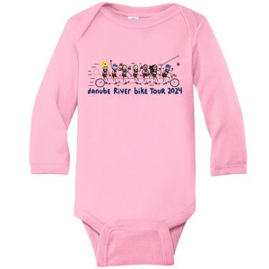 Paint Danube River Bike 2024 Baby Long Sleeve Bodysuit