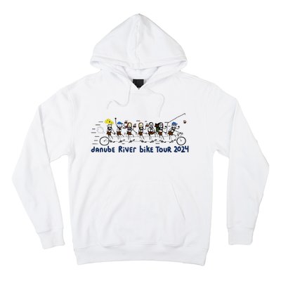 Paint Danube River Bike 2024 Hoodie