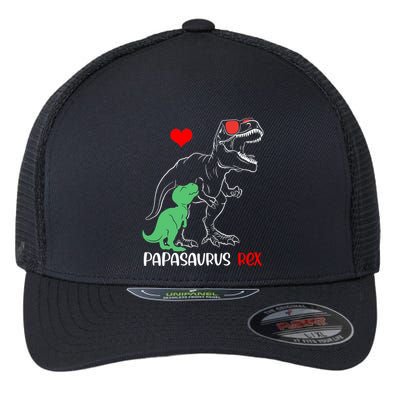 Papasaurus Daddy Rex Autism Awareness Proud Dad Gift Flexfit Unipanel Trucker Cap