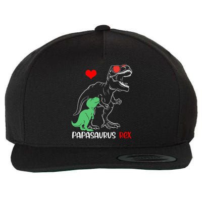 Papasaurus Daddy Rex Autism Awareness Proud Dad Gift Wool Snapback Cap