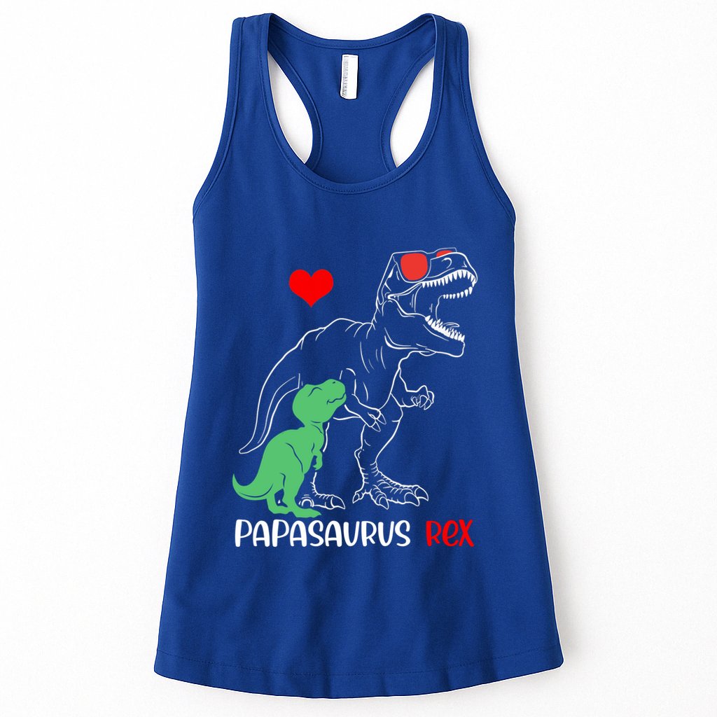 Papasaurus Daddy Rex Autism Awareness Proud Dad Gift Womens Tank Top