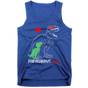 Papasaurus Daddy Rex Autism Awareness Proud Dad Gift Tank Top