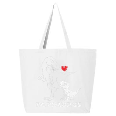 Popsaurus Dinosaur Retro Father's Day For Dad Grandpa 25L Jumbo Tote