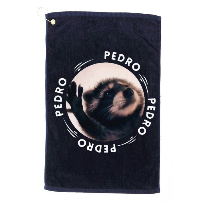 Pedro Dancing Raccoon Pedro Pedro Dancing Raccoon Meme Funny Platinum Collection Golf Towel