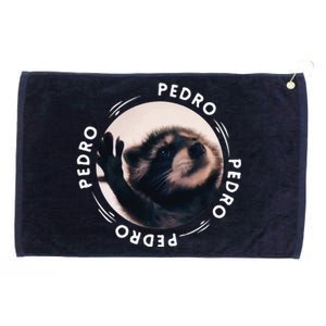 Pedro Dancing Raccoon Pedro Pedro Dancing Raccoon Meme Funny Grommeted Golf Towel