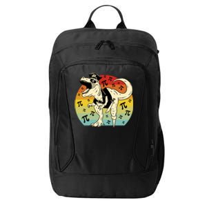 Pirate Dinosaur Retro Sunset Pi 3.14159 City Backpack