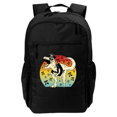Pirate Dinosaur Retro Sunset Pi 3.14159 Backpack