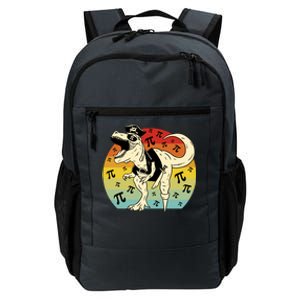 Pirate Dinosaur Retro Sunset Pi 3.14159 Daily Commute Backpack